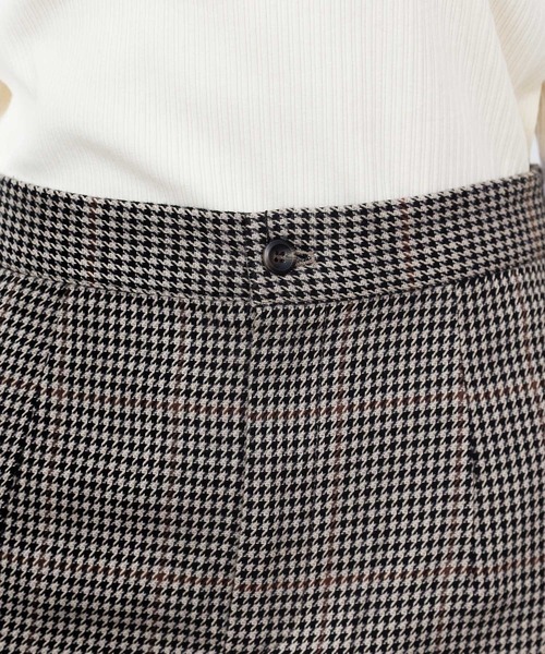 COLONY 2139(コロニートゥーワンスリーナイン)の「TR先染ミニスカート(セットアップ可)(スカート・レディース・ブラウン/グレー・FREE)」の10枚目の写真