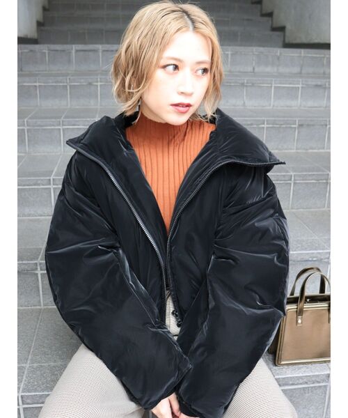 MURUA(ムルーア)の「ボリュームスタンドエアコンダウン(ダウンジャケット/コート・レディース・ブラック/グレー/ブルー/アイボリー・FREE)」の18枚目の写真