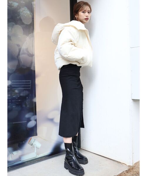 MURUA(ムルーア)の「ボリュームスタンドエアコンダウン(ダウンジャケット/コート・レディース・ブラック/グレー/ブルー/アイボリー・FREE)」の20枚目の写真