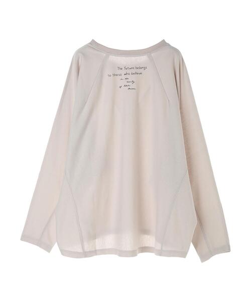RAY CASSIN FAVORI(レイカズンフェバリ)の「・RAY CASSIN ガール刺繍ドルマンロンT*(Tシャツ/カットソー・レディース・グリーン/チャコールグレー/ライトグレー/オフホワイト・FREE)」の21枚目の写真