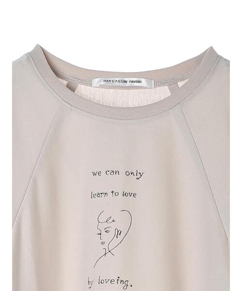 RAY CASSIN FAVORI(レイカズンフェバリ)の「・RAY CASSIN ガール刺繍ドルマンロンT*(Tシャツ/カットソー・レディース・グリーン/チャコールグレー/ライトグレー/オフホワイト・FREE)」の22枚目の写真