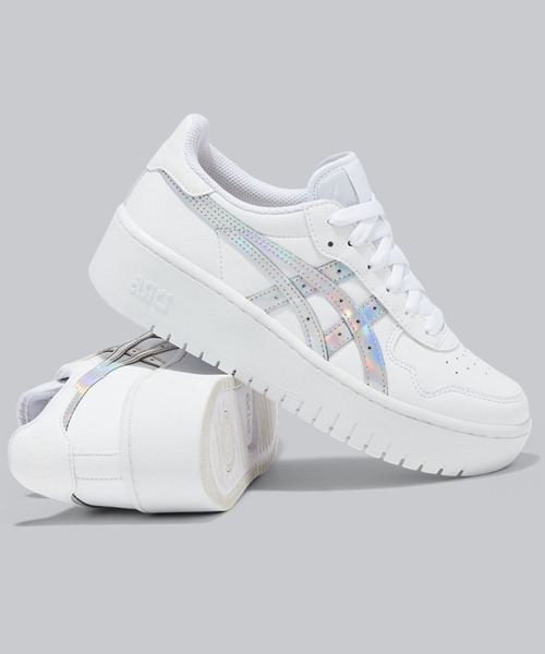 ASICS(アシックス)の「JAPAN S PF (ジャパン エス ピーエフ)(スニーカー・レディース・ホワイト×シルバー/ブラック×シルバー・25/24.5/22.5/24/26/25.5/23.5/23)」の19枚目の写真