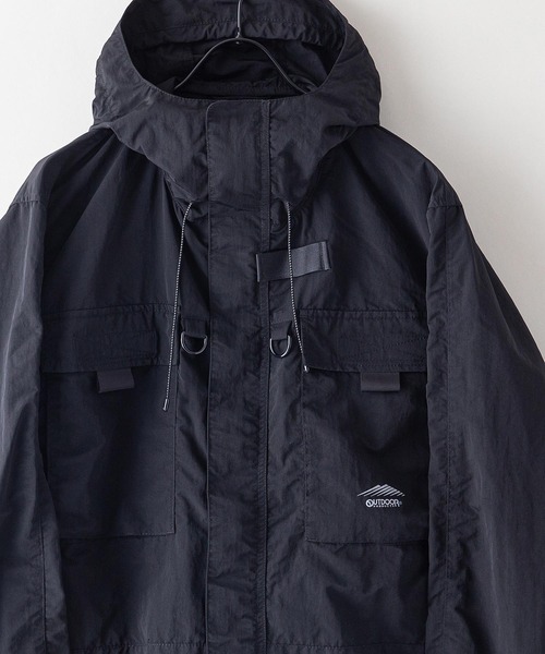 OUTDOOR PRODUCTS(アウトドアプロダクツ)の「【OUTDOOR PRODUCTS/アウトドアプロダクツ】撥水フィッシングジャケット ワンポイントブランドロゴ(ブルゾン・メンズ・ブラック/ベージュ/カーキ・MEDIUM/LARGE/X-LARGE)」の2枚目の写真