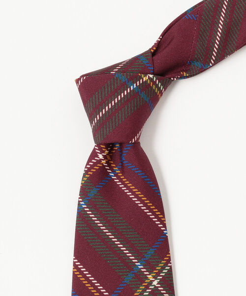 Seaward & Stearn × BEAMS F別注 チェック ネクタイ BEAMS F ネクタイ Seaward ＆ Stearn / シルク チェック柄