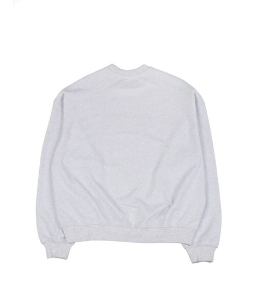 AJOBYAJO(アジョバイアジョ)の「【AJOBYAJO/アジョバイアジョ】Embroidered Slogam Sweatshirt/エンボス スローガン ロゴスウェット MTM(スウェット・メンズ・ライトグレー/グレイッシュブルー・L)」の3枚目の写真