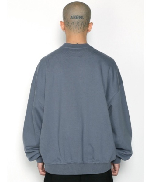 AJOBYAJO(アジョバイアジョ)の「【AJOBYAJO/アジョバイアジョ】Embroidered Slogam Sweatshirt/エンボス スローガン ロゴスウェット MTM(スウェット・メンズ・ライトグレー/グレイッシュブルー・L)」の17枚目の写真