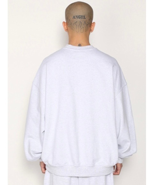 AJOBYAJO(アジョバイアジョ)の「【AJOBYAJO/アジョバイアジョ】Embroidered Slogam Sweatshirt/エンボス スローガン ロゴスウェット MTM(スウェット・メンズ・ライトグレー/グレイッシュブルー・L)」の16枚目の写真