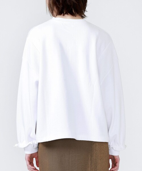 LOVELESS（ラブレス）の「ドロスト コンビスウェット（スウェット・レディース・ブラック/オフホワイト・36）」の7枚目の写真