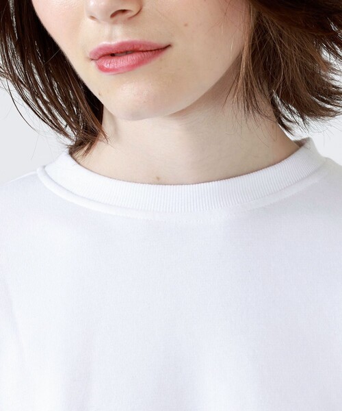 LOVELESS（ラブレス）の「ドロスト コンビスウェット（スウェット・レディース・ブラック/オフホワイト・36）」の8枚目の写真