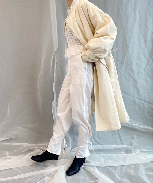 Charles Chaton（シャルルシャトン）の「ミリタリーライナーコート（モッズコート・レディース・ホワイト/カーキ・FREE）」の2枚目の写真