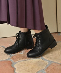 【Zipper】　防水レースアップショートブーツ