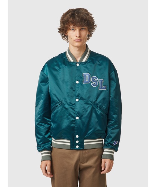 DIESEL（ディーゼル）の「メンズ ジャケット スタジャン ViralOff（スタジャン・メンズ・イエロー/ブルー/グリーン・XX-LARGE/MEDIUM/SMALL/X-SMALL/LARGE/X-LARGE）」の4枚目の写真