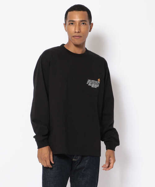 AVIREX（アヴィレックス）の「長袖 ヴァーシティ ポケット Tシャツ アヴィエーターズ キングス / LONG SLEEVE VARSITY POCKET  T-SHIRT AVIATOR'S KING / アヴィレックス / AVIREX（Tシャツ/カットソー・メンズ・ホワイト/ブラック/ネイビー・MEDIUM/X-LARGE/LARGE/XX-LARGE）」の4枚目の写真