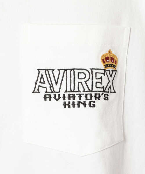 AVIREX（アヴィレックス）の「長袖 ヴァーシティ ポケット Tシャツ アヴィエーターズ キングス / LONG SLEEVE VARSITY POCKET  T-SHIRT AVIATOR'S KING / アヴィレックス / AVIREX（Tシャツ/カットソー・メンズ・ホワイト/ブラック/ネイビー・MEDIUM/X-LARGE/LARGE/XX-LARGE）」の14枚目の写真