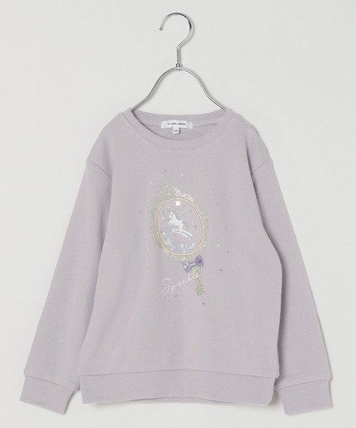 GLOBAL WORK（グローバルワーク）の「キッズ/Girlsグラフィックスウェット/216140（スウェット・キッズ・ホワイト系その他2/パープル系その他/グリーン系その他3/ホワイト/ライトブルー/サックスブルー/ライトグリーン/アイボリー/ブラック/ラベンダー/パープル系その他2/ブルー/グリーン系その他4/ブルー系その他4/グレー/ホワイト系その他/ブルー系その他・100cm/110cm/120cm/130cm/140cm/150cm/160cm）」の16枚目の写真