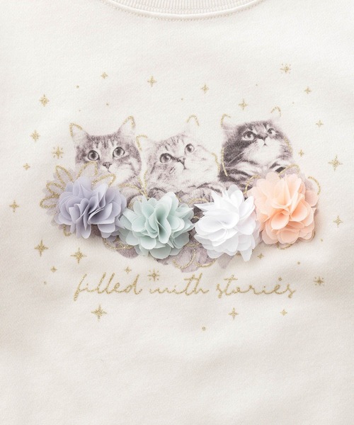 GLOBAL WORK（グローバルワーク）の「キッズ/Girlsグラフィックスウェット/216140（スウェット・キッズ・ホワイト系その他2/パープル系その他/グリーン系その他3/ホワイト/ライトブルー/サックスブルー/ライトグリーン/アイボリー/ブラック/ラベンダー/パープル系その他2/ブルー/グリーン系その他4/ブルー系その他4/グレー/ホワイト系その他/ブルー系その他・100cm/110cm/120cm/130cm/140cm/150cm/160cm）」の18枚目の写真