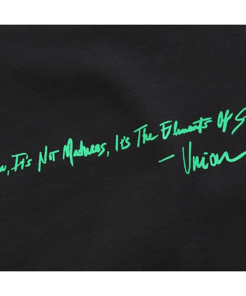 UNION（ユニオン）の「SECRET LIFE CREWNECK UNION ユニオン スウェット トレーナー（スウェット・メンズ・ブラック/グレー・SMALL/MEDIUM/LARGE/X-LARGE）」の13枚目の写真