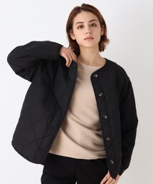 DRESKIP | 【藤本美貴さん着用商品】撥水中綿キルトブルゾン(ブルゾン)