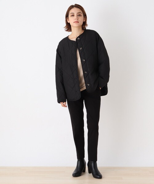 DRESKIP（ドレスキップ）の「◆撥水中綿キルトブルゾン（ブルゾン・レディース・ブラック/カーキ/キャメル・02/03/04）」の5枚目の写真