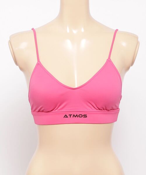 GUACAMOLE（ガカモレ）の「GUACAMOLE × atmos pink ロゴトライアングルブラトップ（スポーツブラ・レディース・ブラック/ブラウン/ピンク/ホワイト・S/M/M/L）」の4枚目の写真