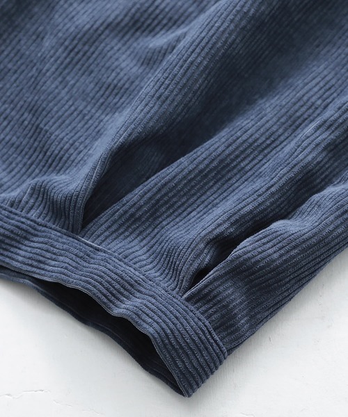 osharewalker（オシャレウォーカー）の「『タックボリュームコーデュロイパンツ』（その他パンツ・レディース・スミクロ/グレイッシュブルー/ベージュ/ライトグレー/カーキ・FREE）」の21枚目の写真