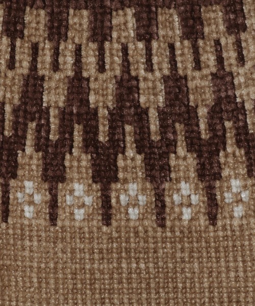 RAGEBLUE（レイジブルー）の「キュウシン柄/モールニットクルー