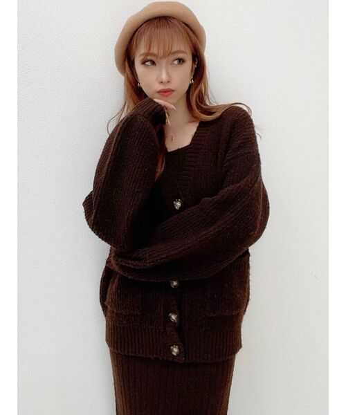 RESEXXY(リゼクシー)の「ブラッシュベレー帽(ハンチング/ベレー帽・レディース・ブラック/グレー/キャメル・FREE)」の4枚目の写真