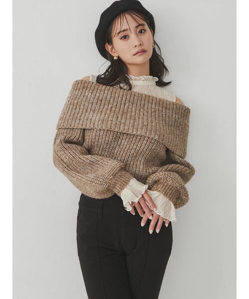 RESEXXY(リゼクシー)の「ブラッシュベレー帽(ハンチング/ベレー帽・レディース・ブラック/グレー/キャメル・FREE)」の19枚目の写真