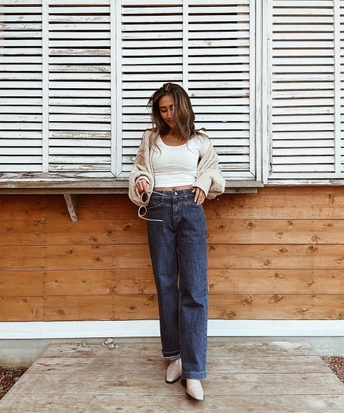 esutoreja(エストレジャ)の「バックオープンケーブルカーディガン(カーディガン/ボレロ・レディース・ベージュ/ブラウン・FREE)」の21枚目の写真