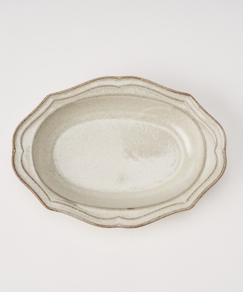 BIRTHDAY BAR（バースデイバー）の「カーベル オーバル深皿 Sサイズ（食器・レディース・ホワイト系/グレー・フリー）」の3枚目の写真