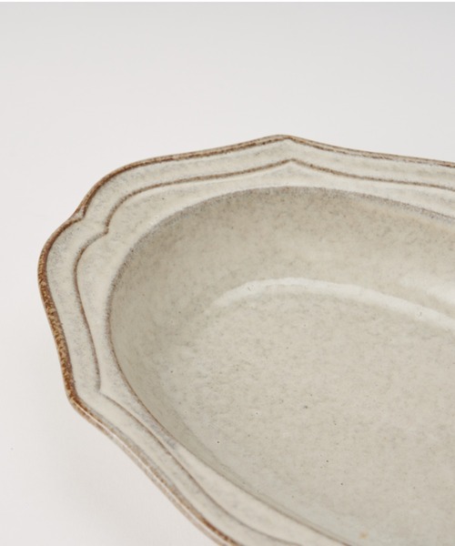 BIRTHDAY BAR（バースデイバー）の「カーベル オーバル深皿 Sサイズ（食器・レディース・ホワイト系/グレー・フリー）」の6枚目の写真