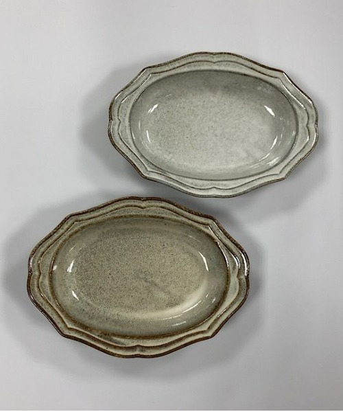 BIRTHDAY BAR（バースデイバー）の「カーベル オーバル深皿 Sサイズ（食器・レディース・ホワイト系/グレー・フリー）」の8枚目の写真