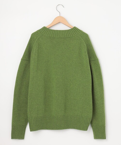 SHARE PARK（シェアパーク）の「ダブルＶネックニット（ニット/セーター・レディース・ホワイト系/ベージュ系/グリーン系/サックスブルー系・1）」の9枚目の写真