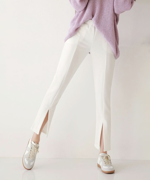 me+em select（ミームセレクト）の「フロントスリットアンクルカラーパンツ（その他パンツ・レディース・ブラック/アイボリー/レッド・LARGE/SMALL/X-LARGE/MEDIUM）」の11枚目の写真