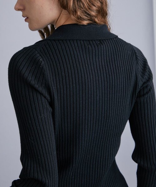 ALLEGE(アレッジ)の「【Allege./アレッジ】ワイドリブカーディガン ALSTN-KN54(Tシャツ/カットソー・レディース・サックスブルー/ブラック/キャメル・1)」の22枚目の写真