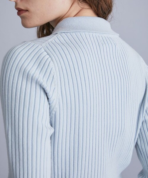 ALLEGE(アレッジ)の「【Allege./アレッジ】ワイドリブカーディガン ALSTN-KN54(Tシャツ/カットソー・レディース・サックスブルー/ブラック/キャメル・1)」の14枚目の写真