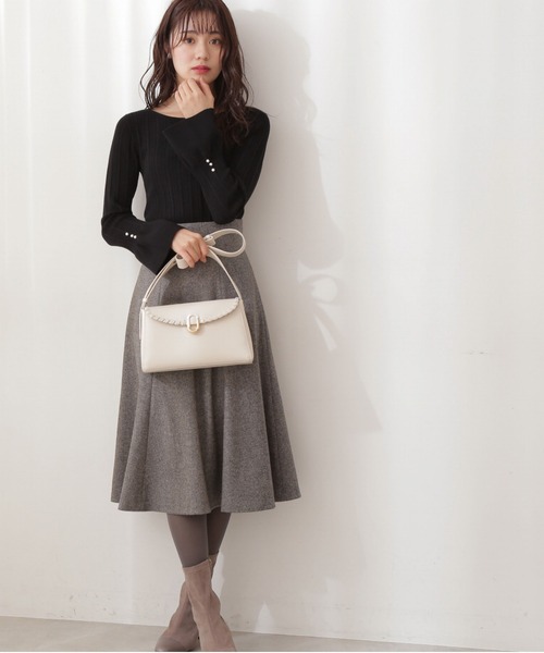 PROPORTION BODY DRESSING（プロポーションボディドレッシング）の「カラーツィード / 1211220120（スカート・レディース・ブラック/イエロー/ピンク・MEDIUM/SMALL）」の11枚目の写真