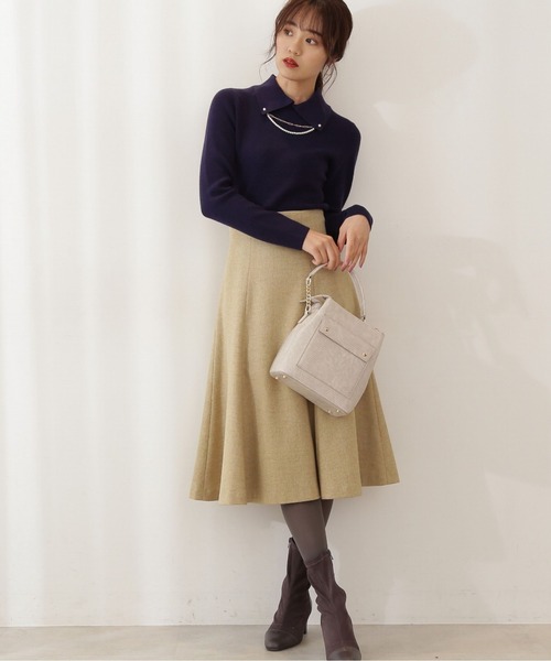 PROPORTION BODY DRESSING（プロポーションボディドレッシング）の「カラーツィード / 1211220120（スカート・レディース・ブラック/イエロー/ピンク・MEDIUM/SMALL）」の10枚目の写真