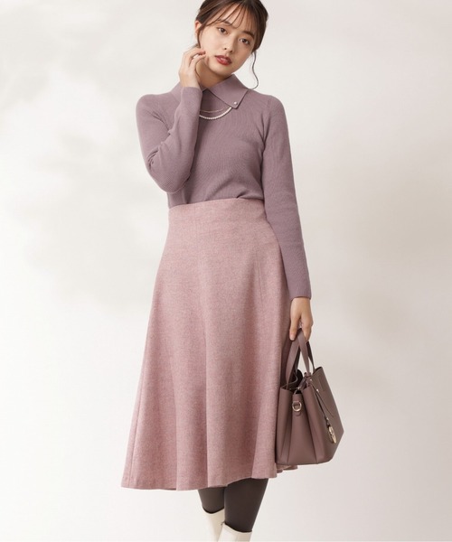 PROPORTION BODY DRESSING（プロポーションボディドレッシング）の「カラーツィード / 1211220120（スカート・レディース・ブラック/イエロー/ピンク・MEDIUM/SMALL）」の7枚目の写真