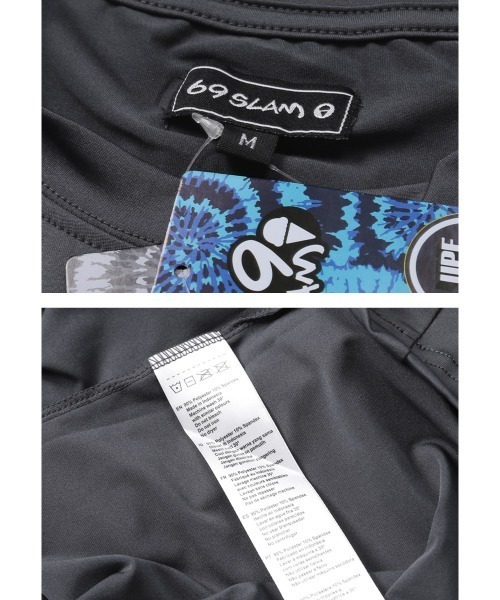 69SLAM(ロックスラム)の「69SLAM/ロックスラム ラッシュガード メンズ 男性 水着 ロゴ ワンポイント 無地 半袖 ラッシュT(Tシャツ/カットソー・メンズ・ブラック/グレー・LARGE/X-LARGE/MEDIUM)」の5枚目の写真