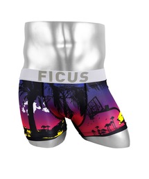 FICUS（フィークス）の「FICUS/フィークス ボクサーパンツ メンズ アンダーウェア 下着 ツルツル ヤシの木 スーパーカー（ボクサーパンツ）」