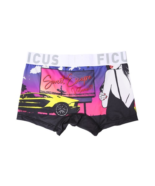 FICUS(フィークス)の「FICUS/フィークス ボクサーパンツ メンズ アンダーウェア 下着 ツルツル ヤシの木 スーパーカー(ボクサーパンツ・メンズ・マルチ・MEDIUM/SMALL/LARGE/X-LARGE)」の5枚目の写真
