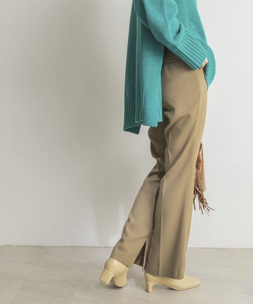 URBAN RESEARCH（アーバンリサーチ）の「ウォッシャブルwoolセミフレアパンツ（その他パンツ・レディース・ブラック/ベージュ/ブラウン・38/36）」の22枚目の写真