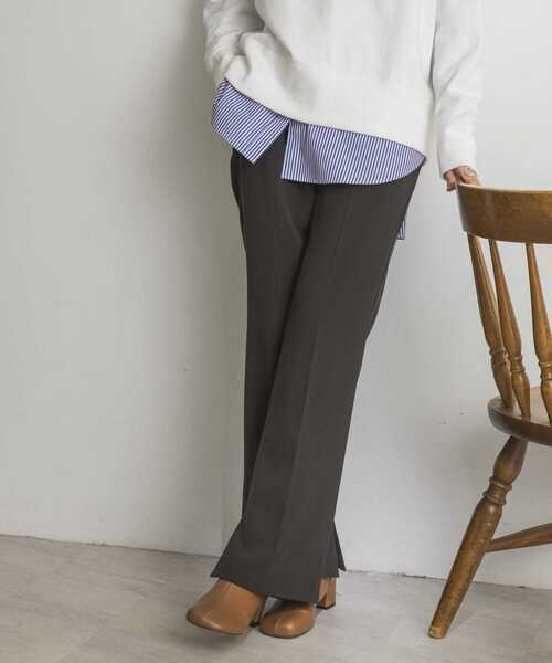 URBAN RESEARCH（アーバンリサーチ）の「ウォッシャブルwoolセミフレアパンツ（その他パンツ・レディース・ブラック/ベージュ/ブラウン・38/36）」の5枚目の写真