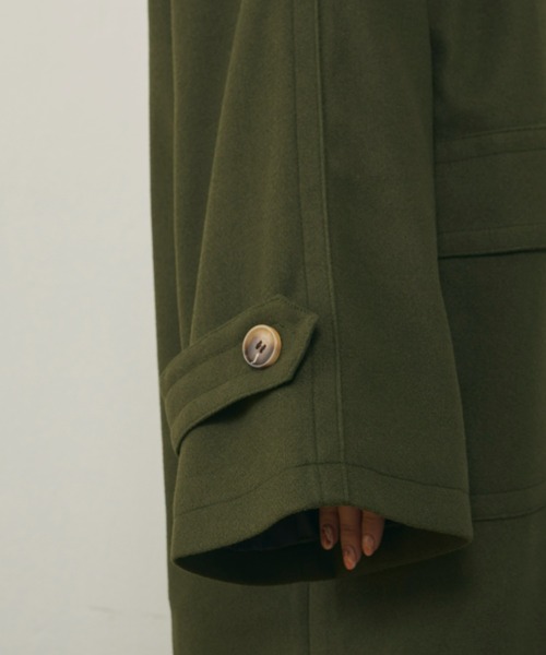 MERLOT（メルロー）の「袖ボリュームダッフルコート（ダッフルコート・レディース・カーキ/ブルー/ナチュラル・FREE）」の6枚目の写真