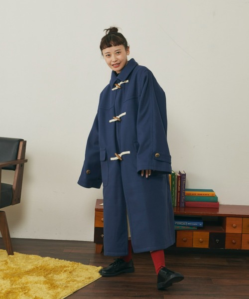 MERLOT（メルロー）の「袖ボリュームダッフルコート（ダッフルコート・レディース・カーキ/ブルー/ナチュラル・FREE）」の16枚目の写真