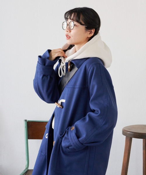 RUUBON ボリュームダッフルコート RUUBON】melton volume duffle coat / メルトン ボリューム