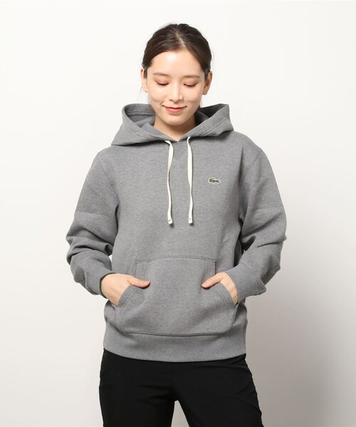 LACOSTE(ラコステ)の「プルオーバーパーカスウェットシャツ(パーカー・レディース・グレー/アイボリー/ライトブルー/ネイビー/ピンク/ホワイト・40/38/36/34)」の4枚目の写真