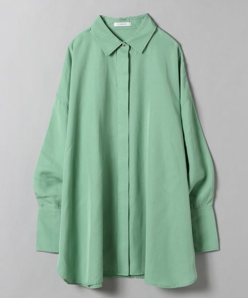 JEANASIS（ジーナシス）の「TツイルフライフロントBIGシャツLS/264567（シャツ/ブラウス・レディース・ブラック/オレンジ/グリーン/アイボリー・FREE）」の19枚目の写真