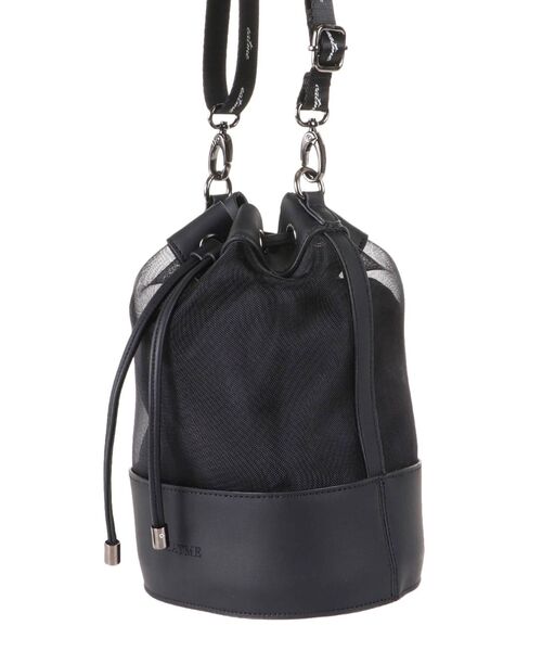 EATME（イートミー）の「メッシュコンビバケットBAG（ショルダーバッグ・レディース・ブラック・FREE）」の3枚目の写真